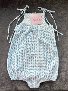 NWT The Paper Doll Clothing Girls Smocked Sunsuit Size 5